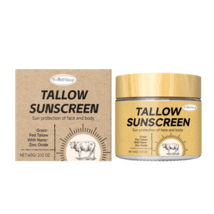 WoodSleep Lightweight Beef Tallow Sunscreen - Moisturizing Protective Cream for Summer