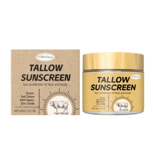 WoodSleep Lightweight Beef Tallow Sunscreen - Moisturizing Protective Cream for Summer