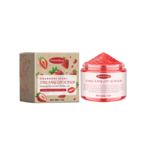 Woodslppe Strawberry Lip Scrub - Exfoliating & Moisturizing Lip Balm