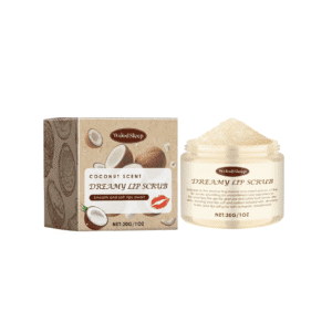 WoodSleep Coconut Lip Scrub - Moisturizing Exfoliator for Soft Lips