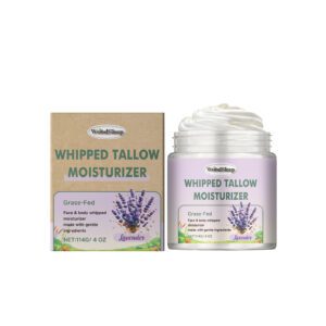 WoodSleep Lavender Grass Fed Tallow Moisturizer for Dry Skin