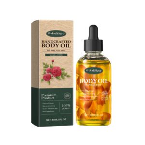WOODSLEEP Handmade Vanilla Rose Body Oil for Nourishing Skin
