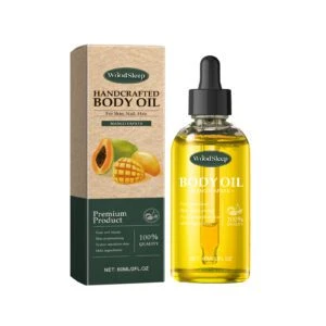 Woodsleep Handmade Papaya Mango Body Oil - Nourishes & Moisturizes Skin