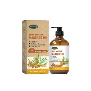 Woodsleep Ginger Muscle Massage Oil for Body, Legs & Joints