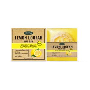 WoodSleep Loofah Lemon Essential Oil Soap for Refreshing Oil Control