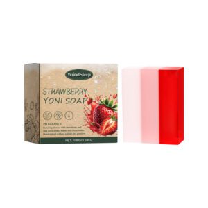WoodSleep Strawberry Scented Soap - Gentle Cleansing Body Soap for Women