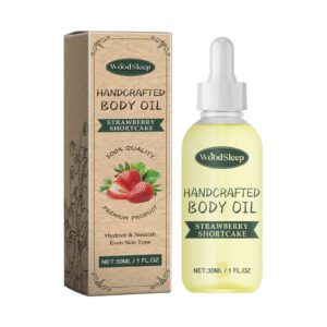 WoodSleep Strawberry Shortcake Handcrafted Body Oil - Moisturizing & Nourishing