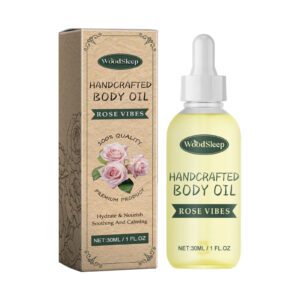 WoodSleep Rose Vibes Handcrafted Body Oil for Smooth Hydrated Skin