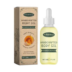 WoodSleep Pumpkin Crunch Handcrafted Body Oil - Moisturizing & Brightening Skin Oil